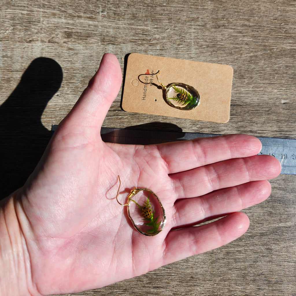 Boucles d'oreilles coccinelles porte-bonheur