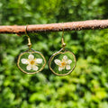 Boucles d'oreilles fraisier des sous-bois